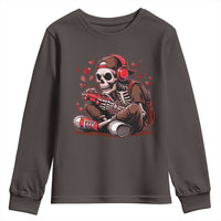 Valentine Skeleton Gamer Youth Sweatshirt Video Gaming Kids Boys