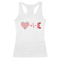 Valentine Gamer Racerback Tank Top Heartbeat Video Games Gaming Boys