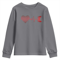 Valentine Gamer Youth Sweatshirt Heartbeat Video Games Gaming Boys