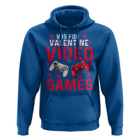 Funny Valentines Gamer Hoodie V is for Video Games - Wonder Print Shop