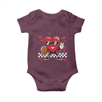 Funny Valentines Day Gamer Baby Onesie Gamer Heartbeat Video Games Gaming