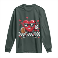 Funny Valentines Day Gamer Long Sleeve Shirt Gamer Heartbeat Video Games Gaming