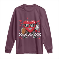 Funny Valentines Day Gamer Long Sleeve Shirt Gamer Heartbeat Video Games Gaming