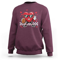 Funny Valentines Day Gamer Sweatshirt Gamer Heartbeat Video Games Gaming