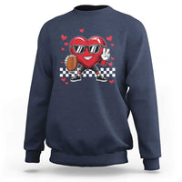 Funny Valentines Day Gamer Sweatshirt Gamer Heartbeat Video Games Gaming