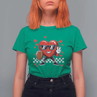 Funny Valentines Day Gamer T Shirt For Women Gamer Heartbeat Video Games Gaming