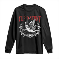 Valentines Party Retro Cupid Stunt Long Sleeve Shirt