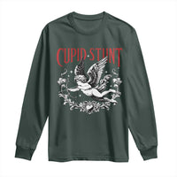 Valentines Party Retro Cupid Stunt Long Sleeve Shirt