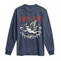 Valentines Party Retro Cupid Stunt Long Sleeve Shirt