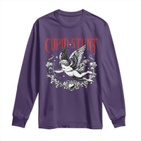 Valentines Party Retro Cupid Stunt Long Sleeve Shirt