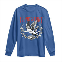 Valentines Party Retro Cupid Stunt Long Sleeve Shirt