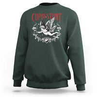 Valentines Party Retro Cupid Stunt Sweatshirt