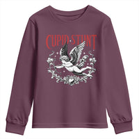 Valentines Party Retro Cupid Stunt Youth Sweatshirt