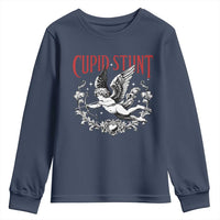 Valentines Party Retro Cupid Stunt Youth Sweatshirt