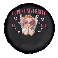 Cupid University Spare Tire Cover Cute Valentines Day Funny College - Wonder Print Shop