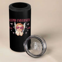 Cupid University 4 in 1 Can Cooler Tumbler Cute Valentines Day Funny College - Wonder Print Shop