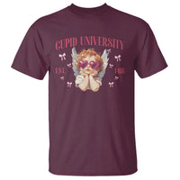 Cupid University T Shirt Cute Valentines Day Funny College - Wonder Print Shop