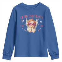 Cupid University Youth Sweatshirt Cute Valentines Day Funny College - Wonder Print Shop