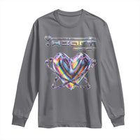 Funny Anti Valentines Day Long Sleeve Shirt Heart Protect Anti Love Single Day