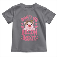 Valentines Party Toddler T Shirt Don't Go Bacon My Heart Funny Couple