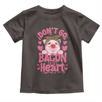 Valentines Party Toddler T Shirt Don't Go Bacon My Heart Funny Couple
