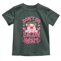 Valentines Party Toddler T Shirt Don't Go Bacon My Heart Funny Couple