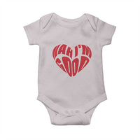 Anti Valentines Day Baby Onesie Heart Nah Im Good Funny Single Awareness Gift