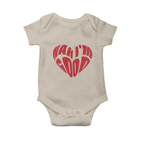 Anti Valentines Day Baby Onesie Heart Nah Im Good Funny Single Awareness Gift