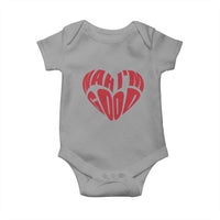 Anti Valentines Day Baby Onesie Heart Nah Im Good Funny Single Awareness Gift