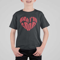 Anti Valentines Day T Shirt For Kid Heart Nah Im Good Funny Single Awareness Gift