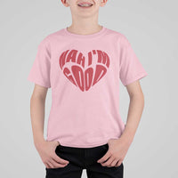 Anti Valentines Day T Shirt For Kid Heart Nah Im Good Funny Single Awareness Gift