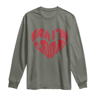 Anti Valentines Day Long Sleeve Shirt Heart Nah Im Good Funny Single Awareness Gift