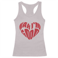 Anti Valentines Day Racerback Tank Top Heart Nah Im Good Funny Single Awareness Gift