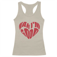 Anti Valentines Day Racerback Tank Top Heart Nah Im Good Funny Single Awareness Gift