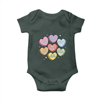 Funny Anti Valentines Day Baby Onesie Sarcasm Conversation Candy Hearts