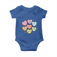 Funny Anti Valentines Day Baby Onesie Sarcasm Conversation Candy Hearts