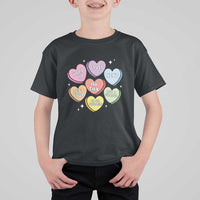 Funny Anti Valentines Day T Shirt For Kid Sarcasm Conversation Candy Hearts