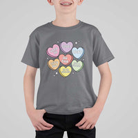 Funny Anti Valentines Day T Shirt For Kid Sarcasm Conversation Candy Hearts