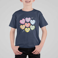 Funny Anti Valentines Day T Shirt For Kid Sarcasm Conversation Candy Hearts