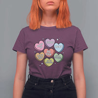 Funny Anti Valentines Day T Shirt For Women Sarcasm Conversation Candy Hearts
