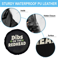 Dibs On The Redhead Spare Tire Cover Funny Irish St Patricks Day Lucky Shamrock