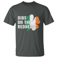 Dibs On The Redhead T Shirt Funny Irish St Patricks Day Shamrock