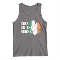Dibs On The Redhead Tank Top Funny Irish St Patricks Day Shamrock