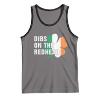 Dibs On The Redhead Tank Top Funny Irish St Patricks Day Shamrock