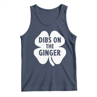 St Patricks Day Shamrock Dibs On The Ginger Tank Top Funny Redhead Irish