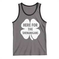 Funny Irish St Patricks Day Tank Top Here for the Shenanigans
