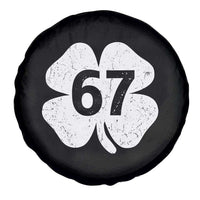 Funny Irish St Patricks Day Shamrock 67 Spare Tire Cover Six Seven 6 7 Meme Gen Alpha Slang