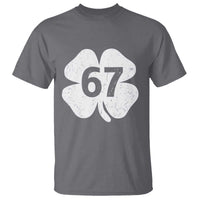 Funny Irish St Patricks Day Shamrock 67 T Shirt Six Seven 6 7 Meme Gen Alpha Slang