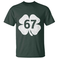 Funny Irish St Patricks Day Shamrock 67 T Shirt Six Seven 6 7 Meme Gen Alpha Slang