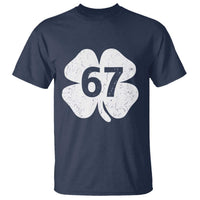 Funny Irish St Patricks Day Shamrock 67 T Shirt Six Seven 6 7 Meme Gen Alpha Slang